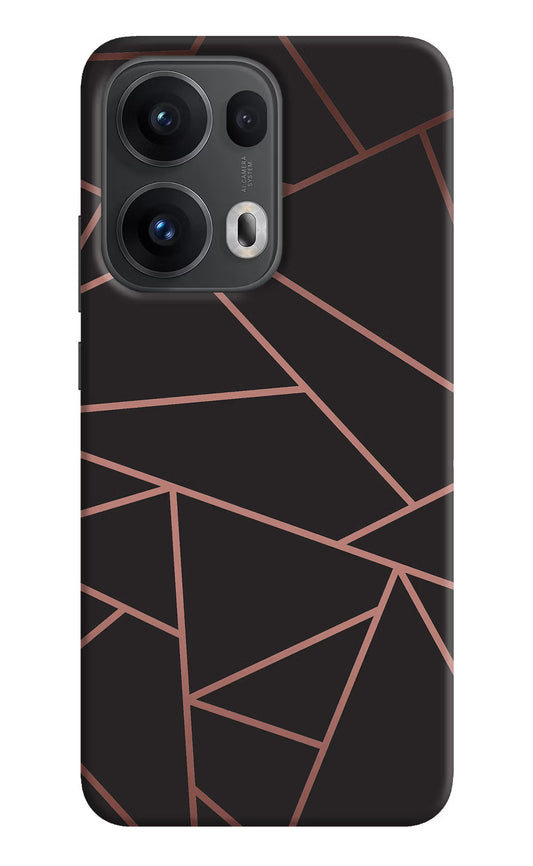 Geometric Pattern Oppo Reno13 Pro 5G Hard Case Back Cover by Casekaro