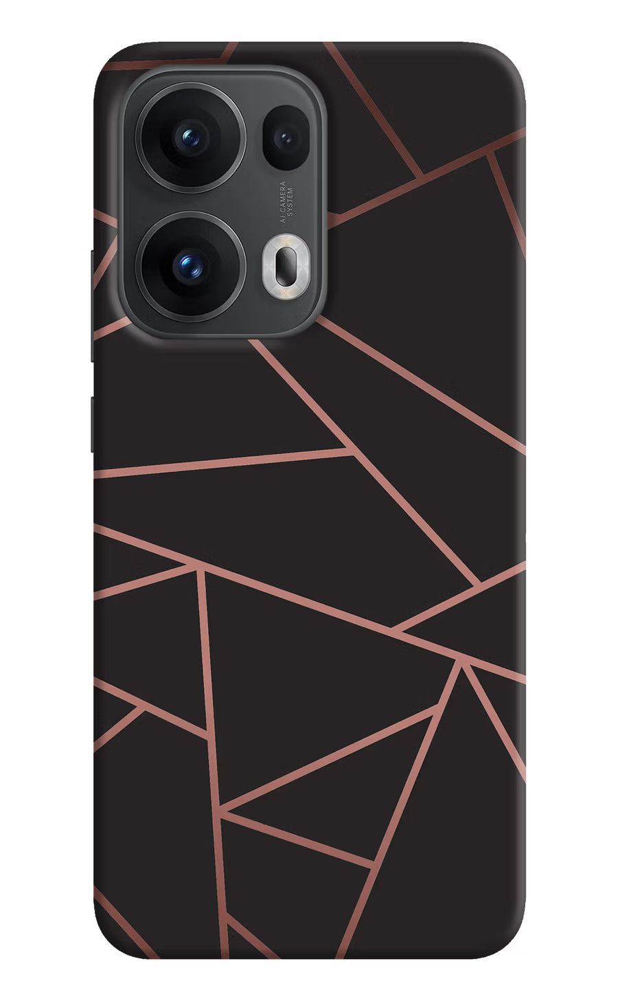 Geometric Pattern Oppo Reno13 Pro 5G Back Cover, Hard case
