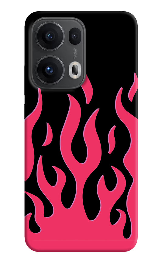 Fire Flames Oppo Reno13 Pro 5G Hard Case Back Cover by Casekaro