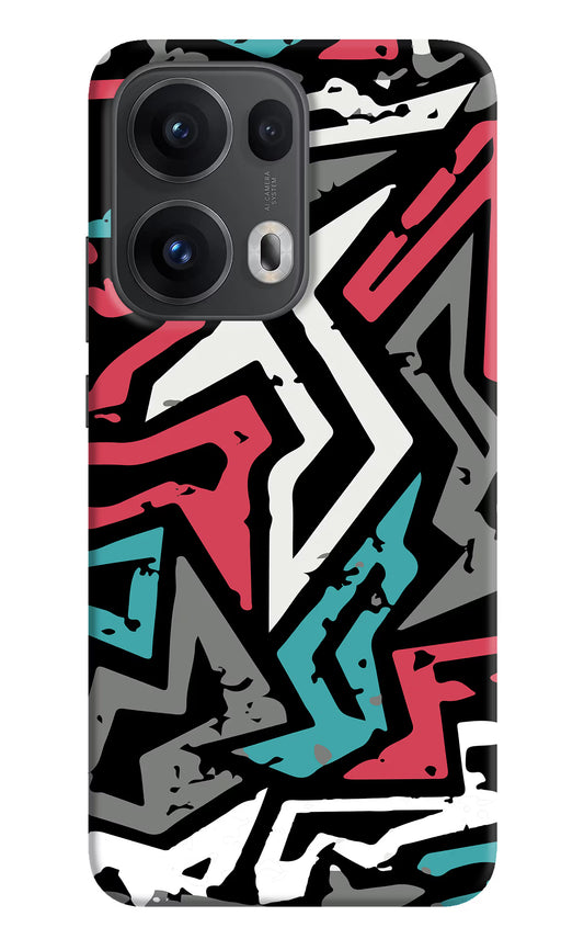 Geometric Graffiti Oppo Reno13 Pro 5G Hard Case Back Cover by Casekaro