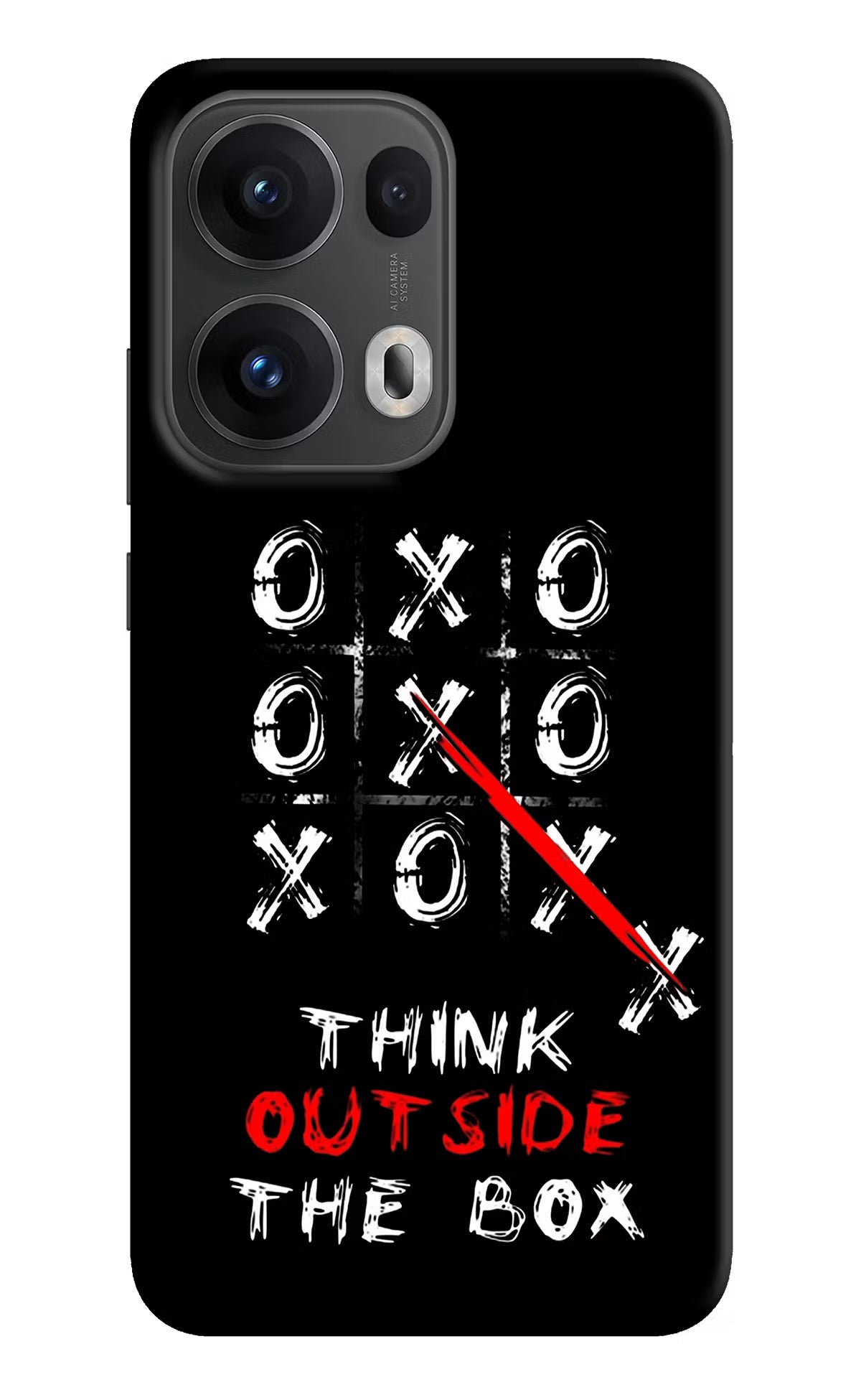 Think out of the BOX Oppo Reno13 Pro 5G Hard Case Back Cover by Casekaro