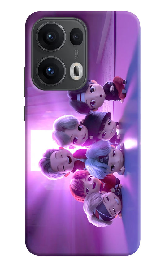 BTS Chibi Oppo Reno13 Pro 5G Hard Case Back Cover by Casekaro