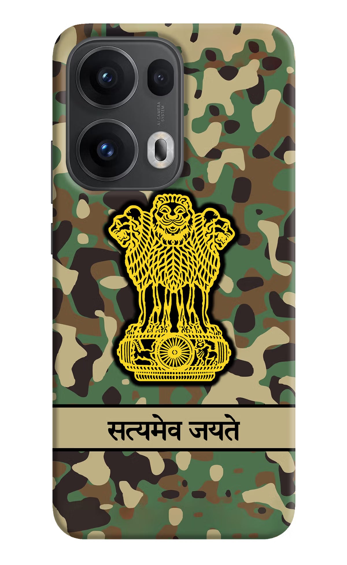 Satyamev Jayate Army Oppo Reno13 Pro 5G Hard Case Back Cover by Casekaro