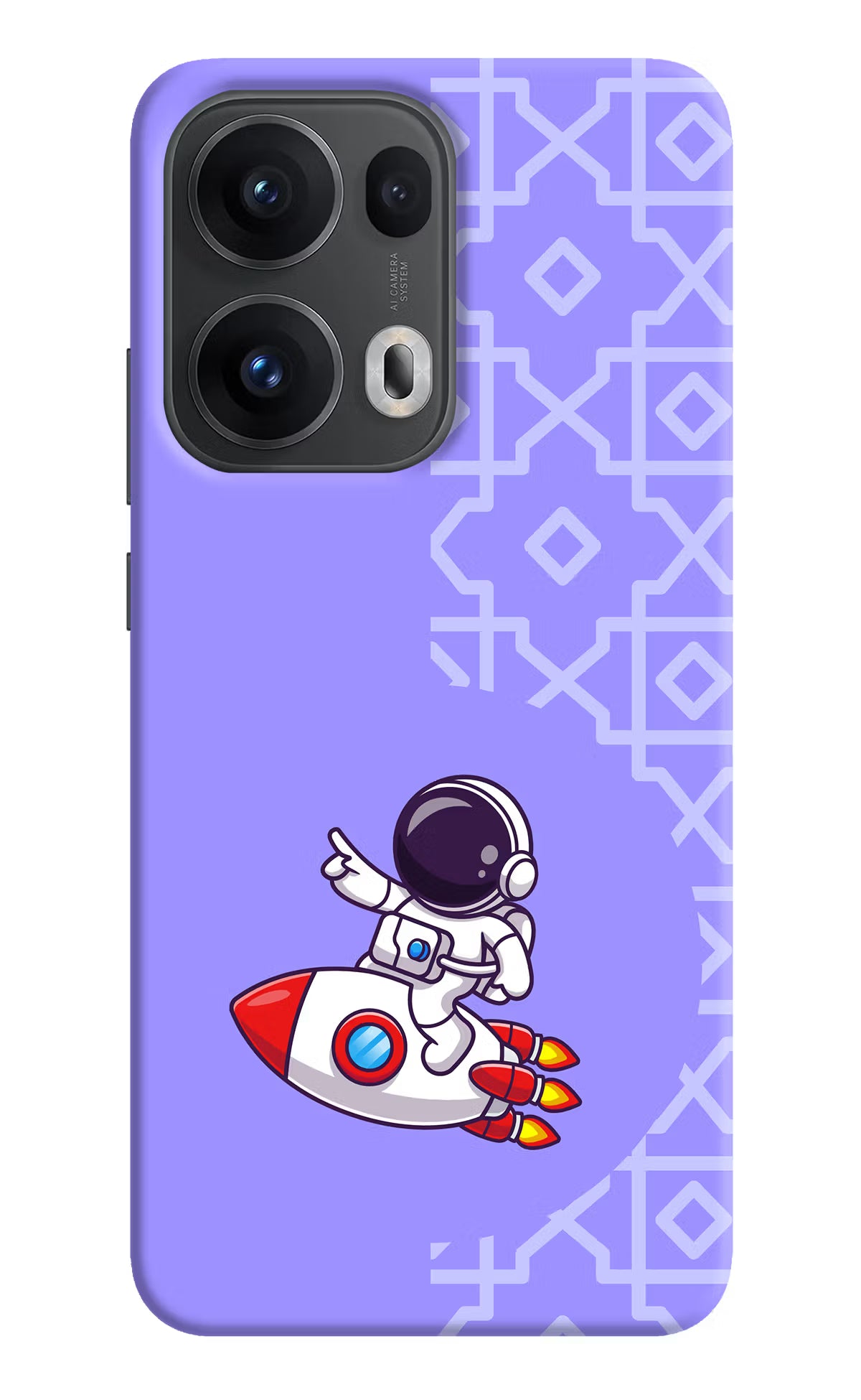 Cute Astronaut Oppo Reno13 Pro 5G Hard Case Back Cover by Casekaro
