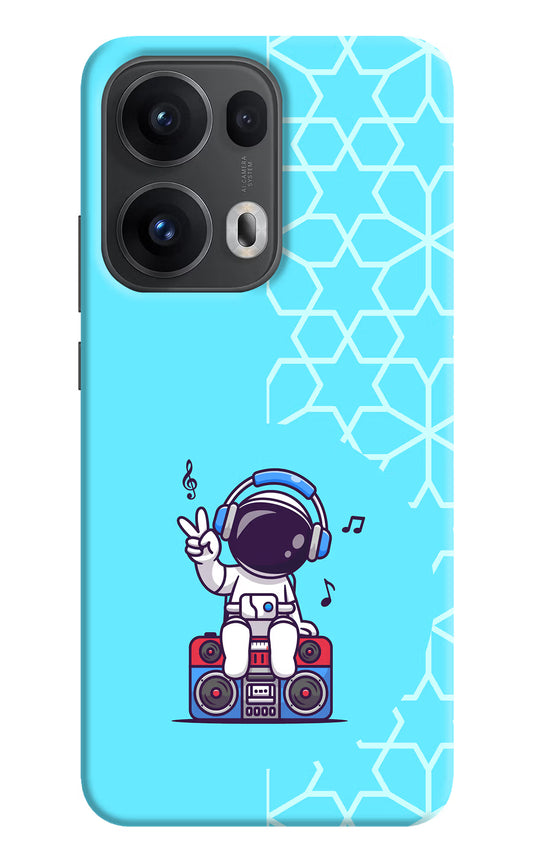 Cute Astronaut Chilling Oppo Reno13 Pro 5G Hard Case Back Cover by Casekaro