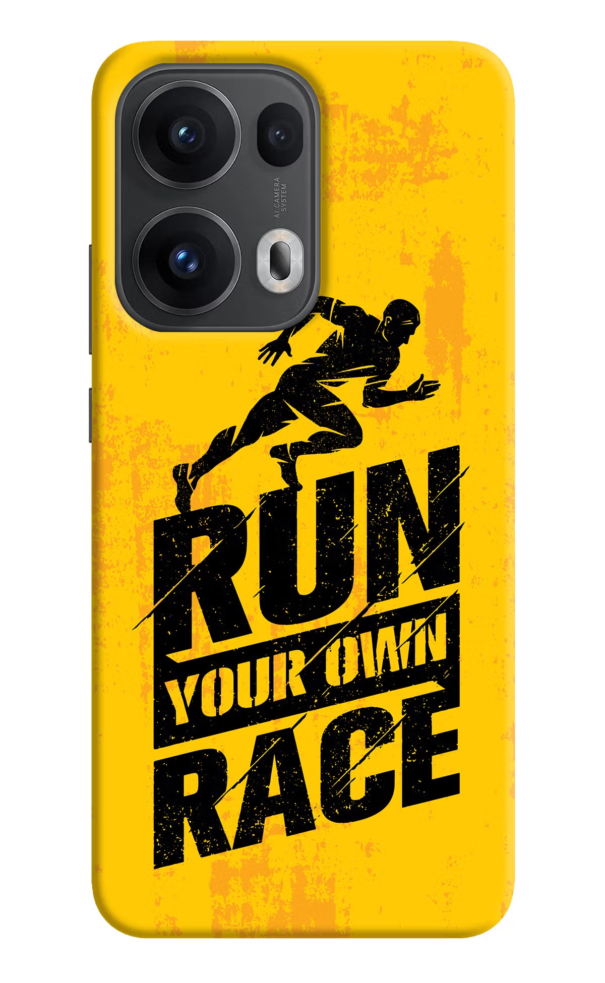 Run Your Own Race Oppo Reno13 Pro 5G Hard Case Back Cover by Casekaro