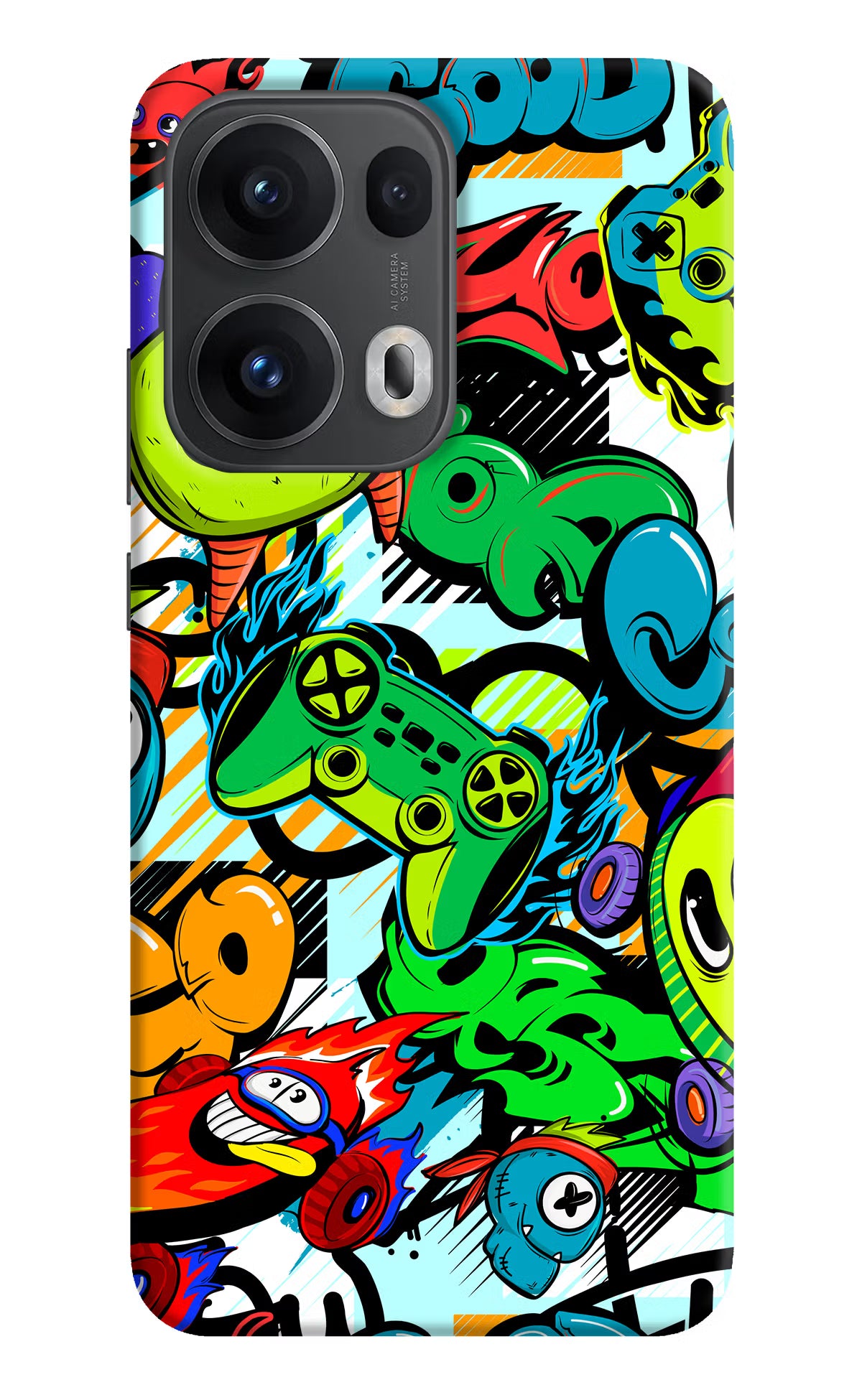 Game Doodle Oppo Reno13 Pro 5G Hard Case Back Cover by Casekaro