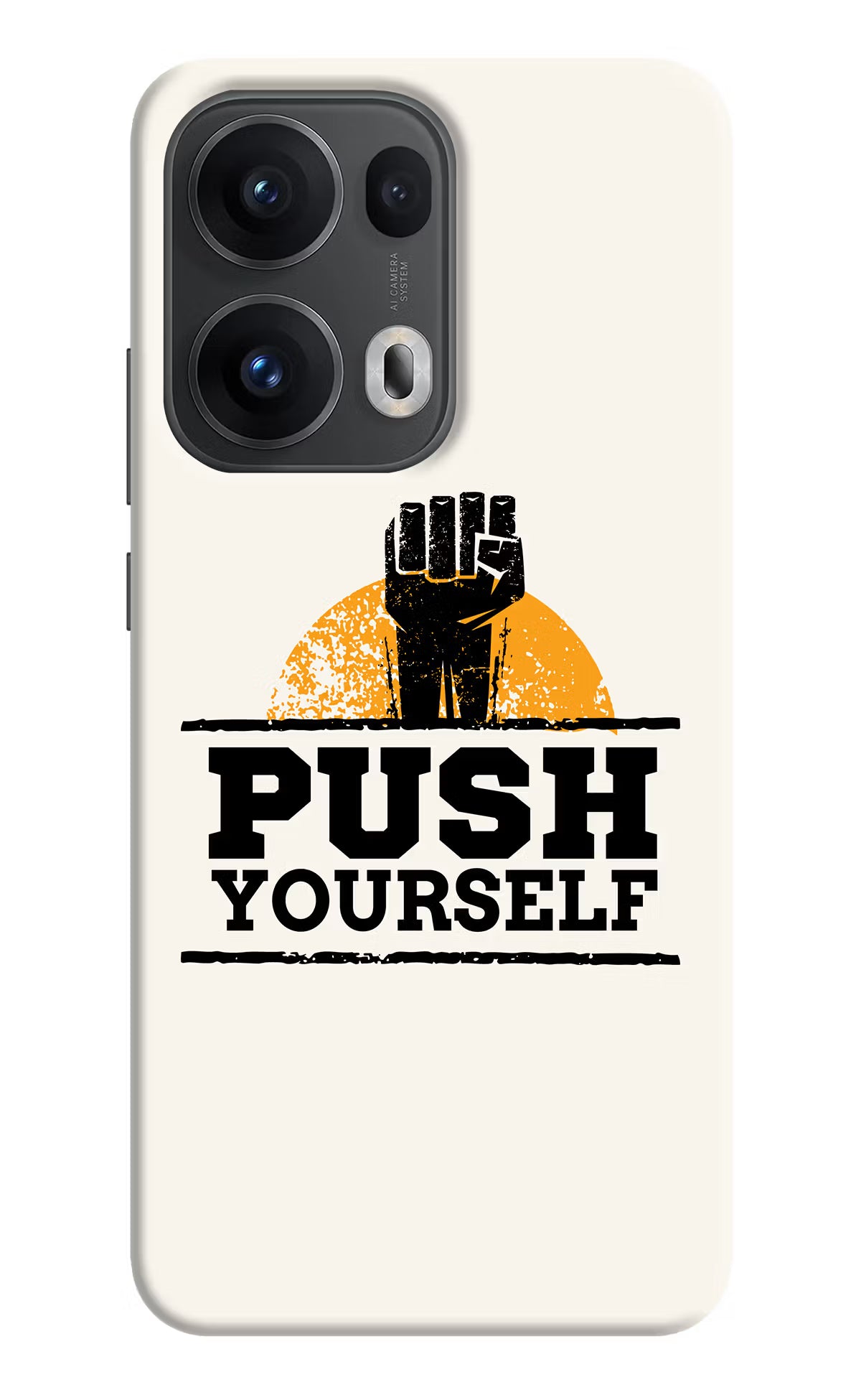 Push Yourself Oppo Reno13 Pro 5G Hard Case Back Cover by Casekaro