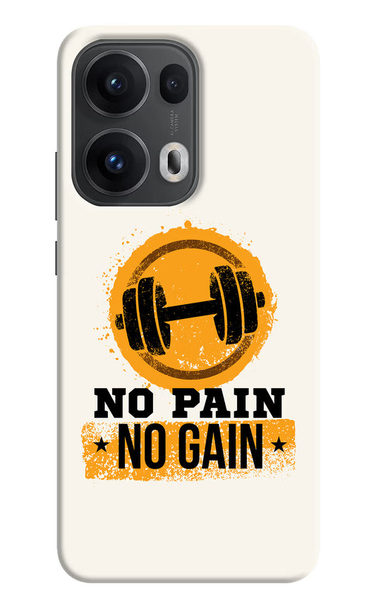 No Pain No Gain Oppo Reno13 Pro 5G Hard Case Back Cover by Casekaro
