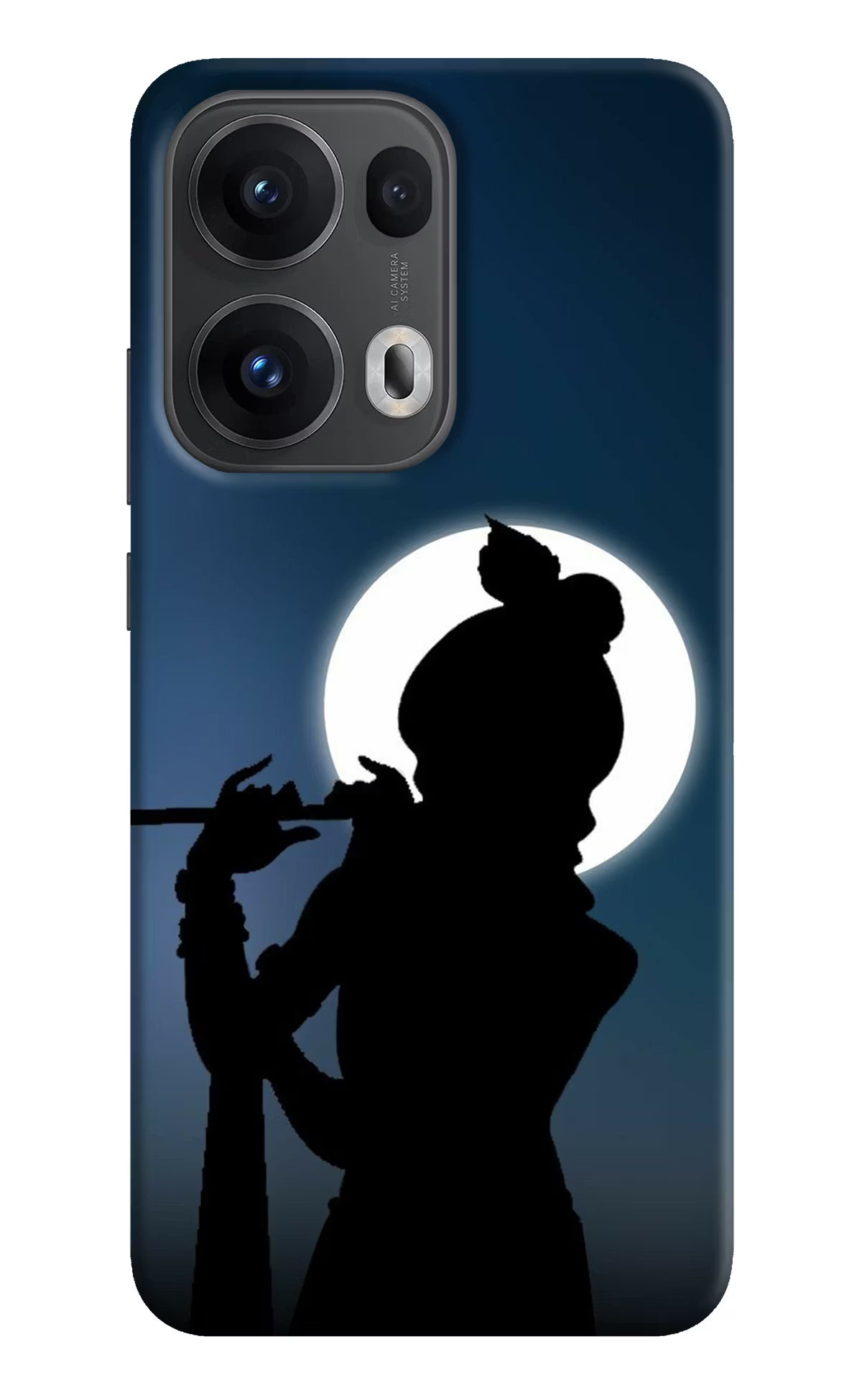Shri Krishna Silhouette Oppo Reno13 Pro 5G Hard Case Back Cover by Casekaro