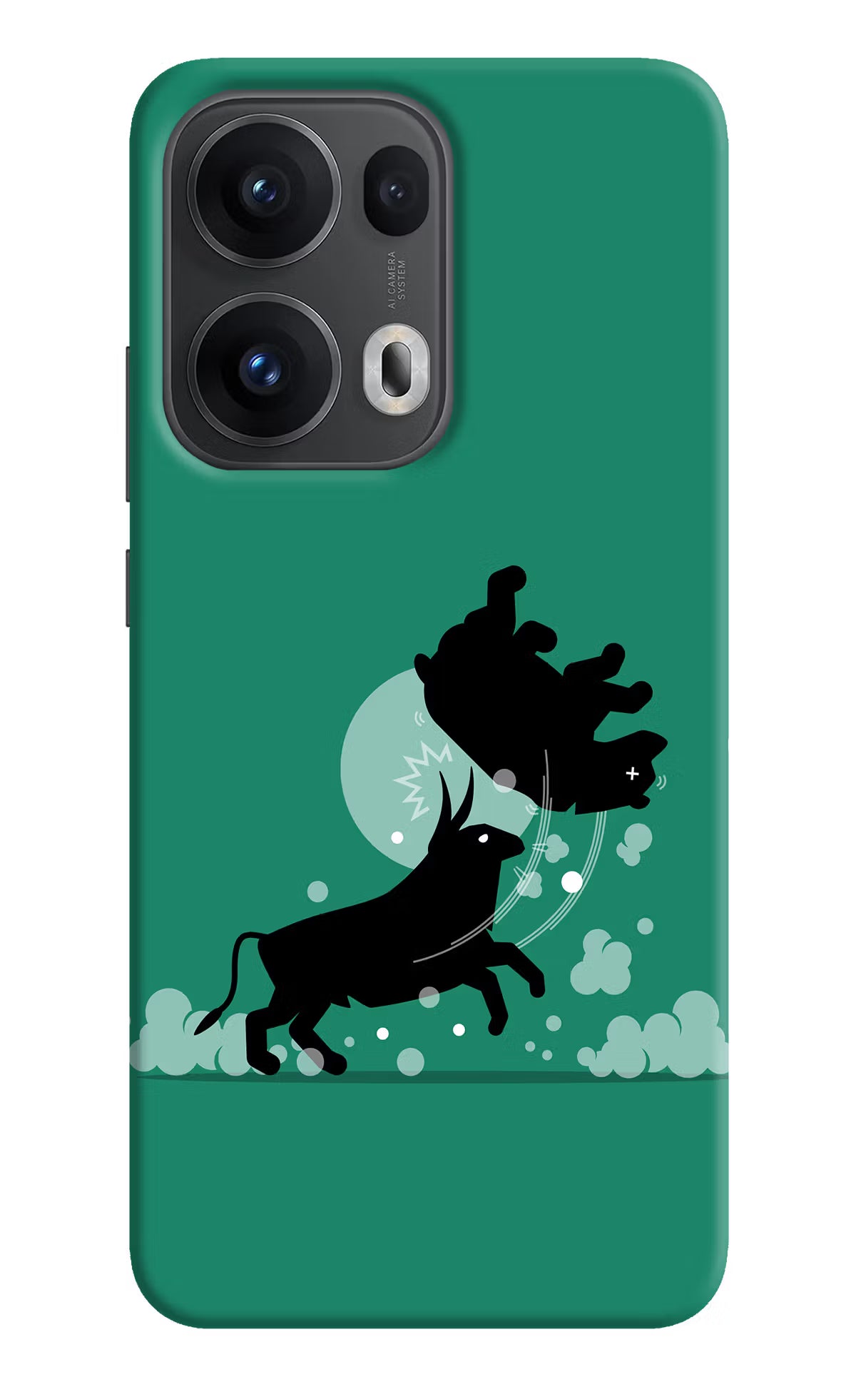 Bull Conqueror Oppo Reno13 Pro 5G Hard Case Back Cover by Casekaro