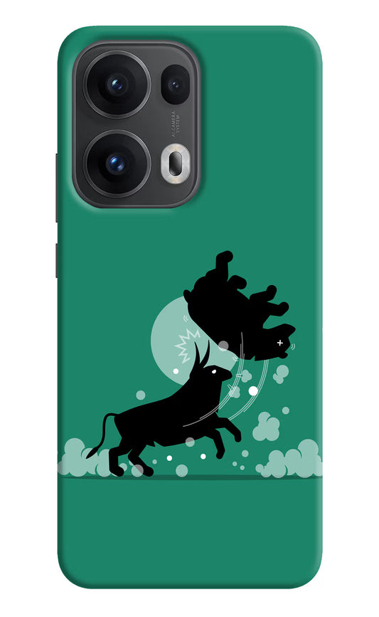 Bull Conqueror Oppo Reno13 Pro 5G Hard Case Back Cover by Casekaro