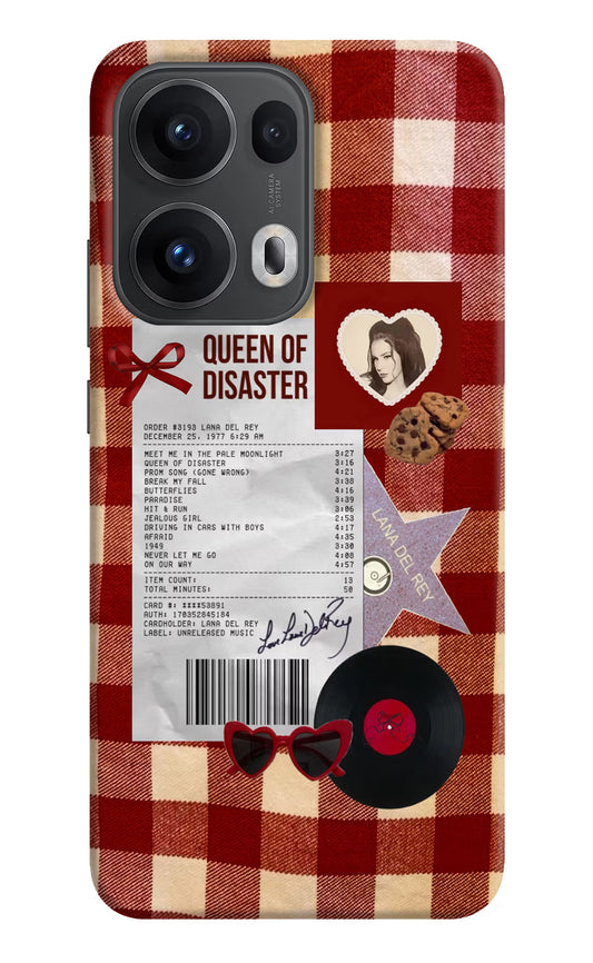 Queen of Disaster Oppo Reno13 Pro 5G Hard Case Back Cover by Casekaro