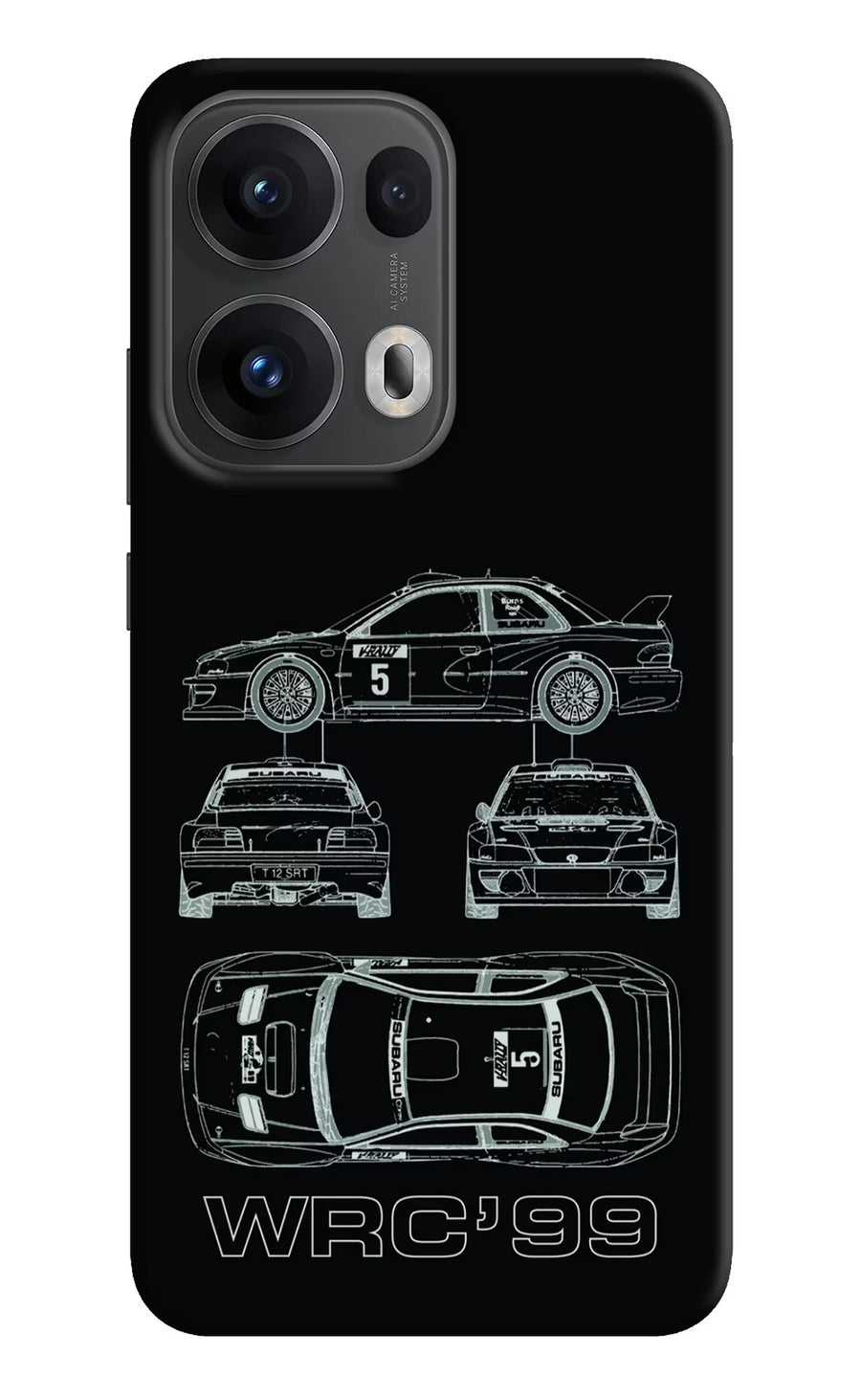 WRC'99 Oppo Reno13 Pro 5G Back Cover, Hard case
