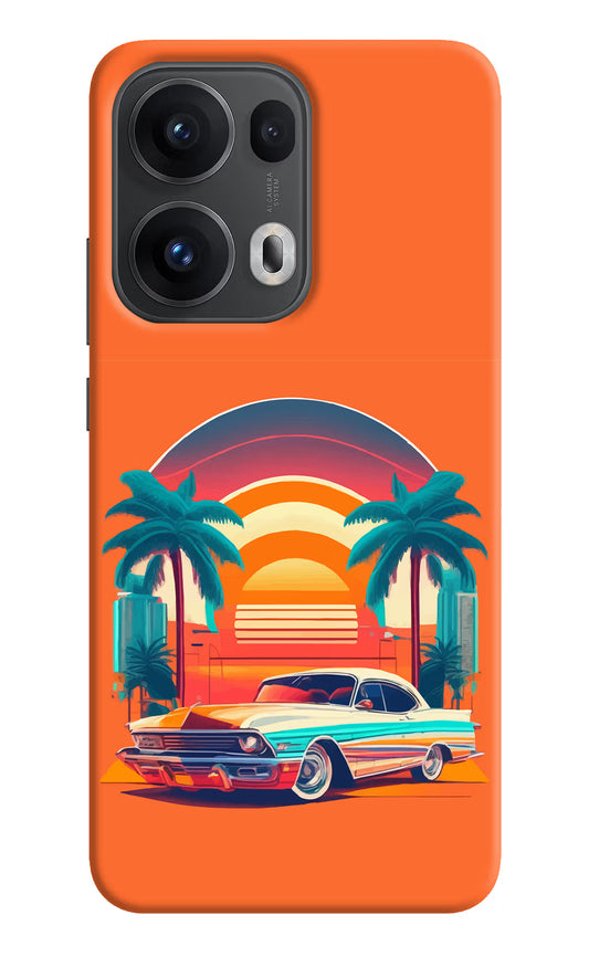 Palm Drive 80s Oppo Reno13 Pro 5G Hard Case Back Cover by Casekaro