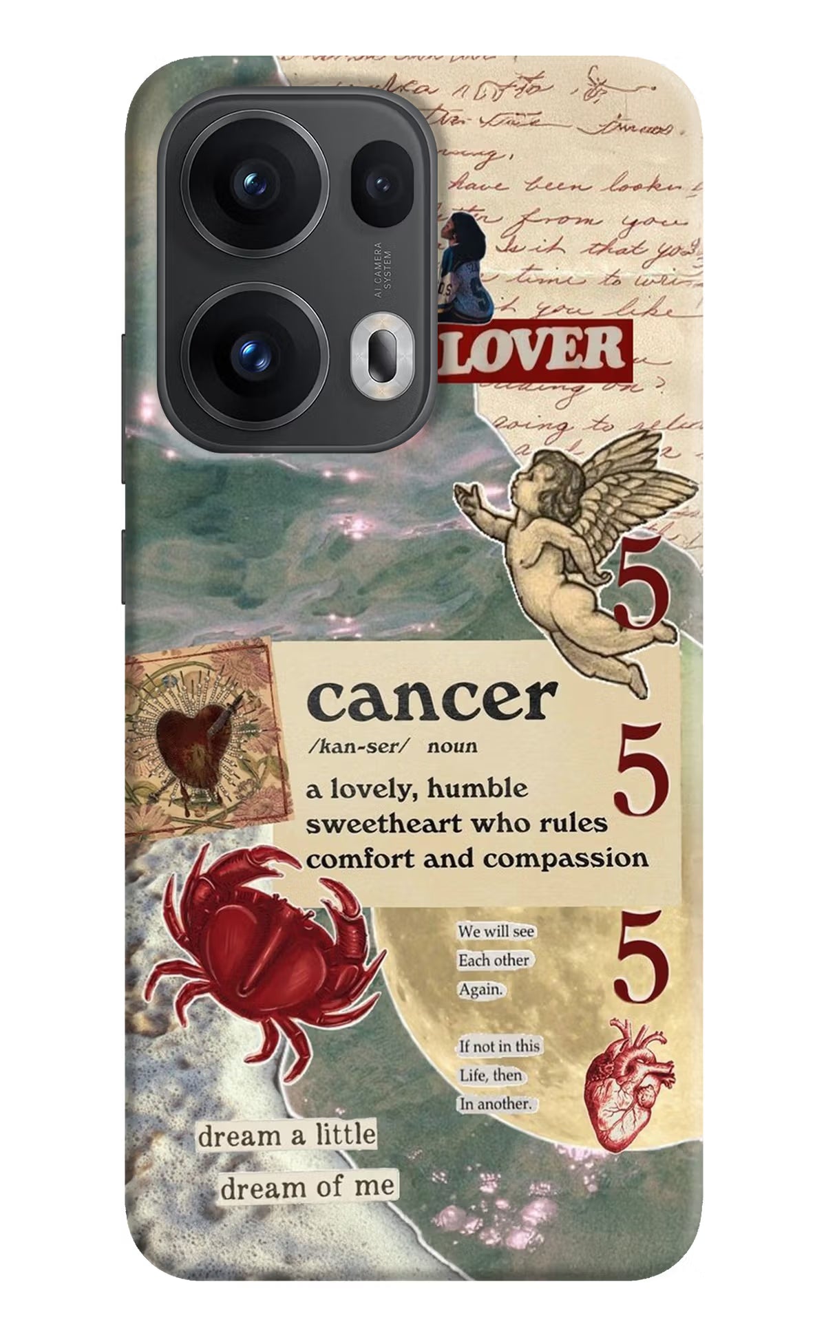 Cancer Zodiac Oppo Reno13 Pro 5G Hard Case Back Cover by Casekaro