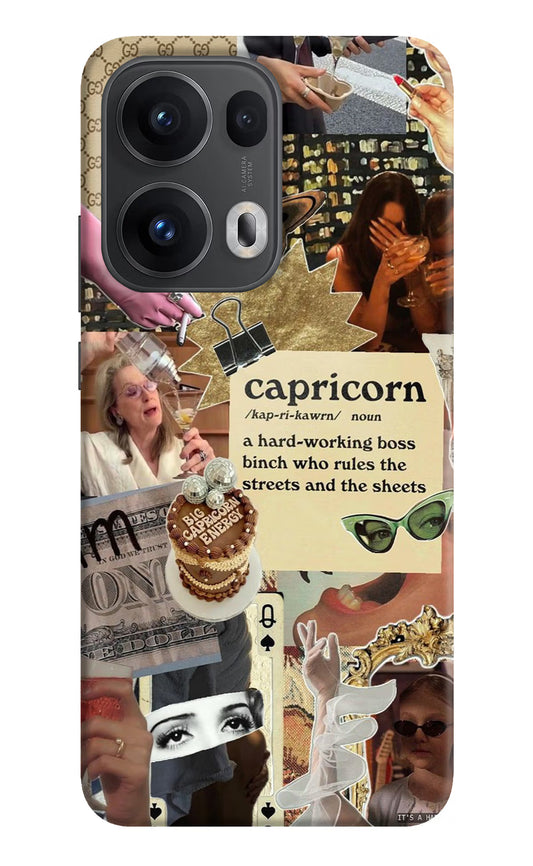 Capricorn Zodiac Oppo Reno13 Pro 5G Hard Case Back Cover by Casekaro