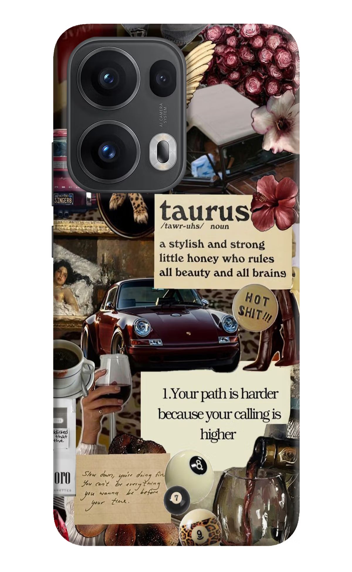 Taurus Zodiac Oppo Reno13 Pro 5G Hard Case Back Cover by Casekaro