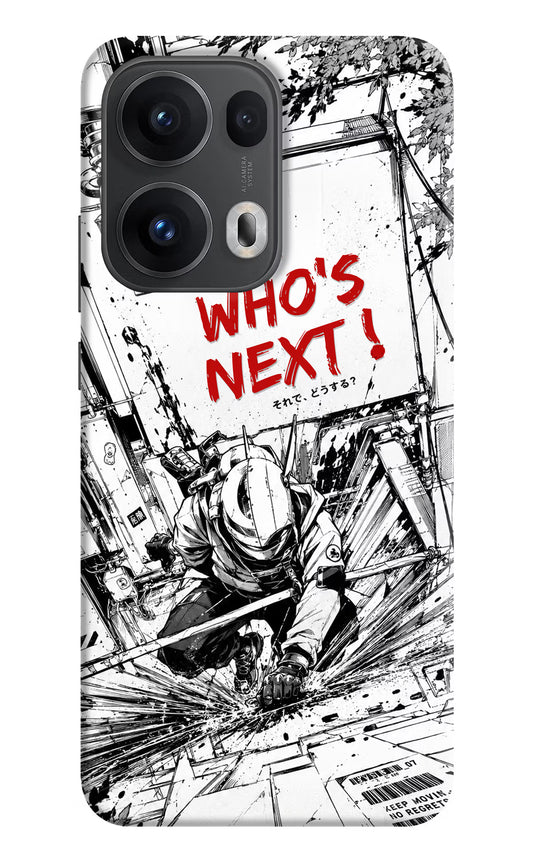 Who's Next Oppo Reno13 Pro 5G Hard Case Back Cover by Casekaro