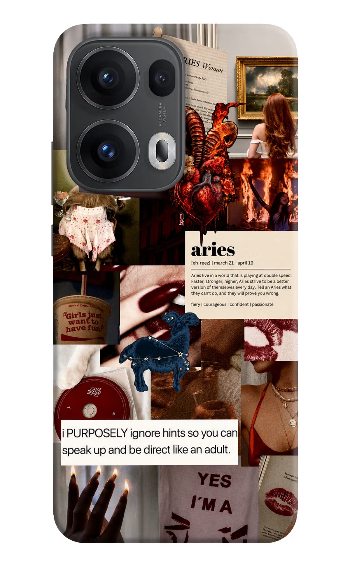Zodiac Aries Oppo Reno13 Pro 5G Back Cover