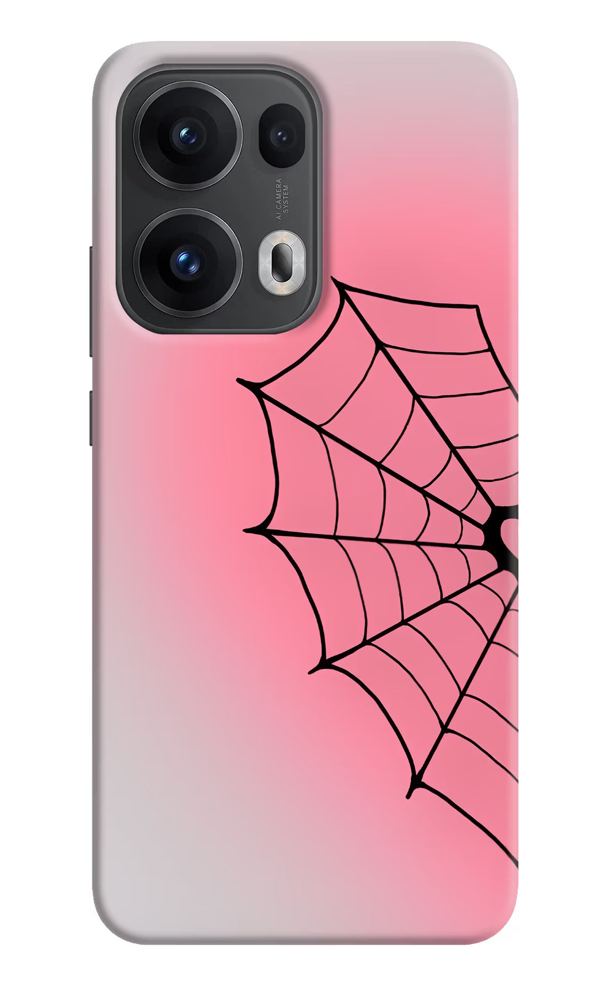 Pink Web Oppo Reno13 Pro 5G Back Cover