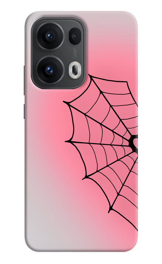 Pink Web Oppo Reno13 Pro 5G Hard Case Back Cover by Casekaro