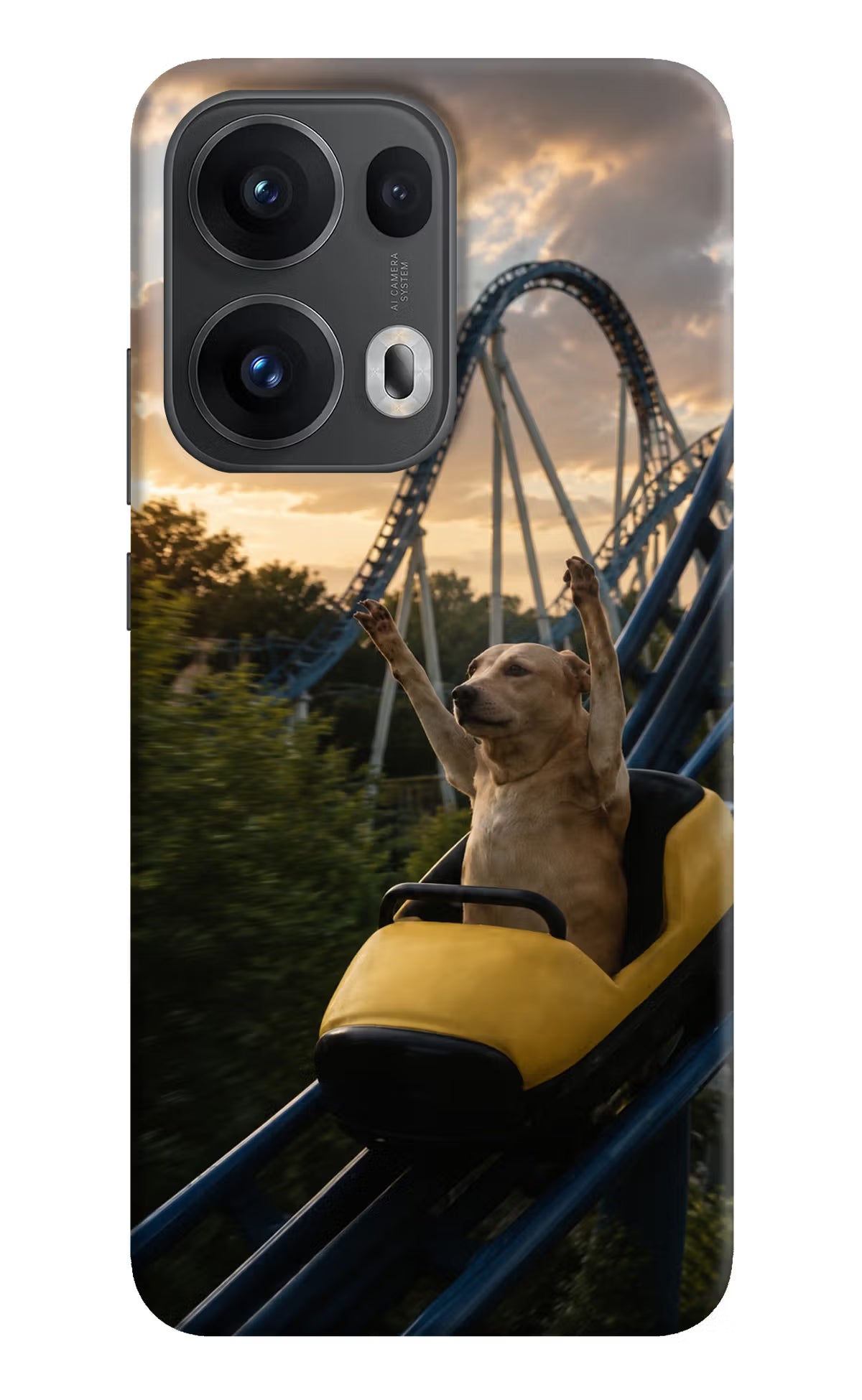 Rollercoaster Dog Oppo Reno13 Pro 5G Back Cover