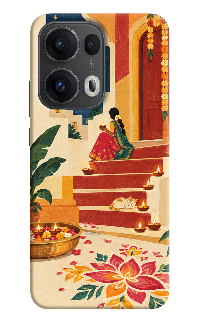 Diwali Rangoli Oppo Reno13 Pro 5G Hard Case Back Cover by Casekaro