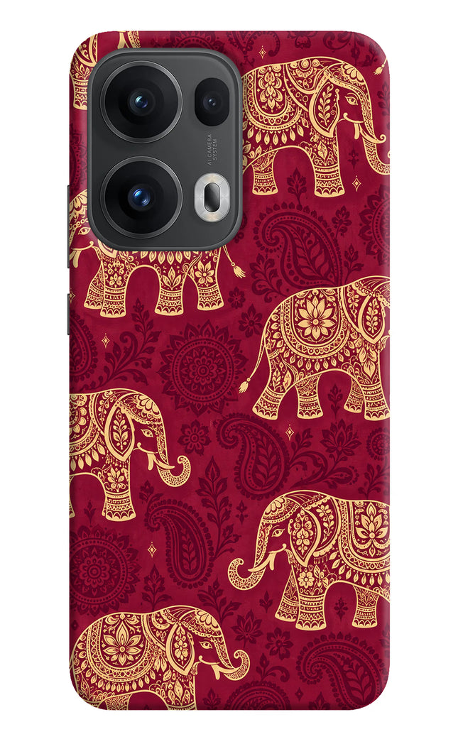 Maroon Elephant Oppo Reno13 Pro 5G Hard Case Back Cover by Casekaro