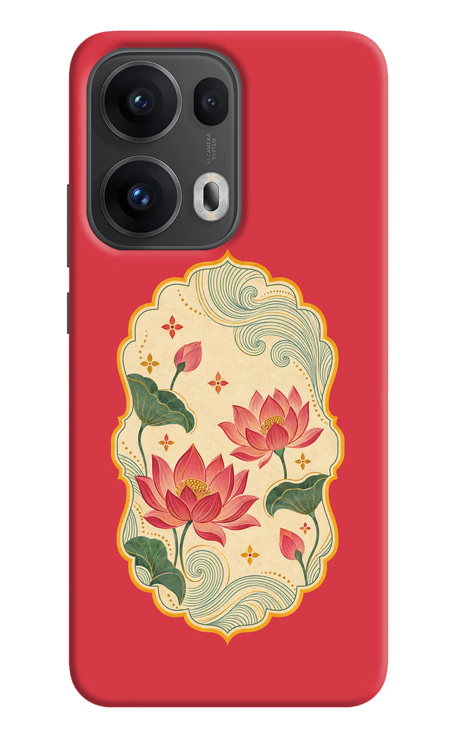 Pink Lotus Oppo Reno13 Pro 5G Hard Case Back Cover by Casekaro