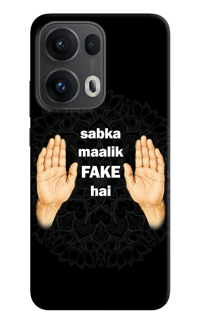 Sabka Malik Fake Oppo Reno13 Pro 5G Hard Case Back Cover by Casekaro