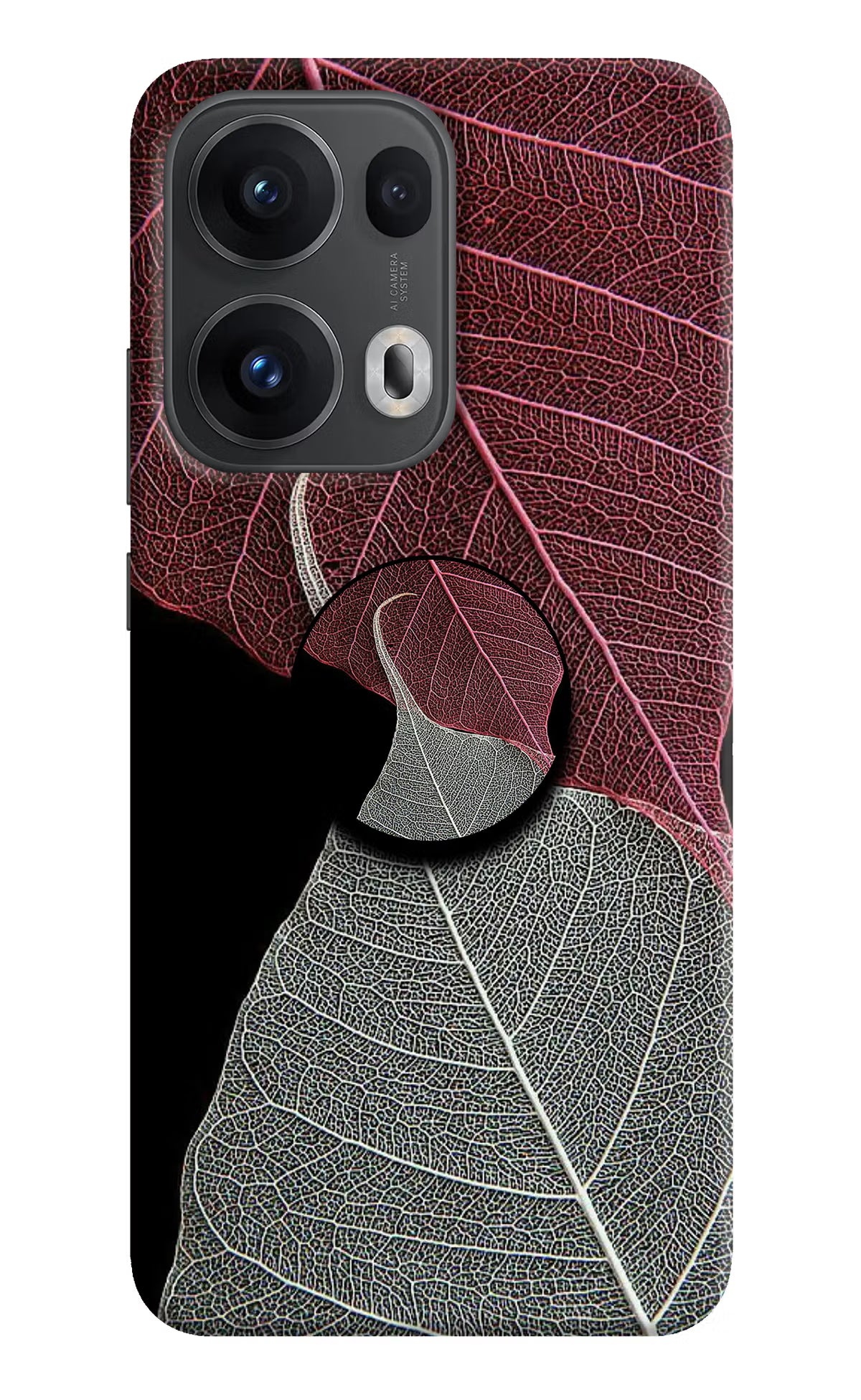 Leaf Pattern Oppo Reno13 Pro 5G Pop Case by Casekaro