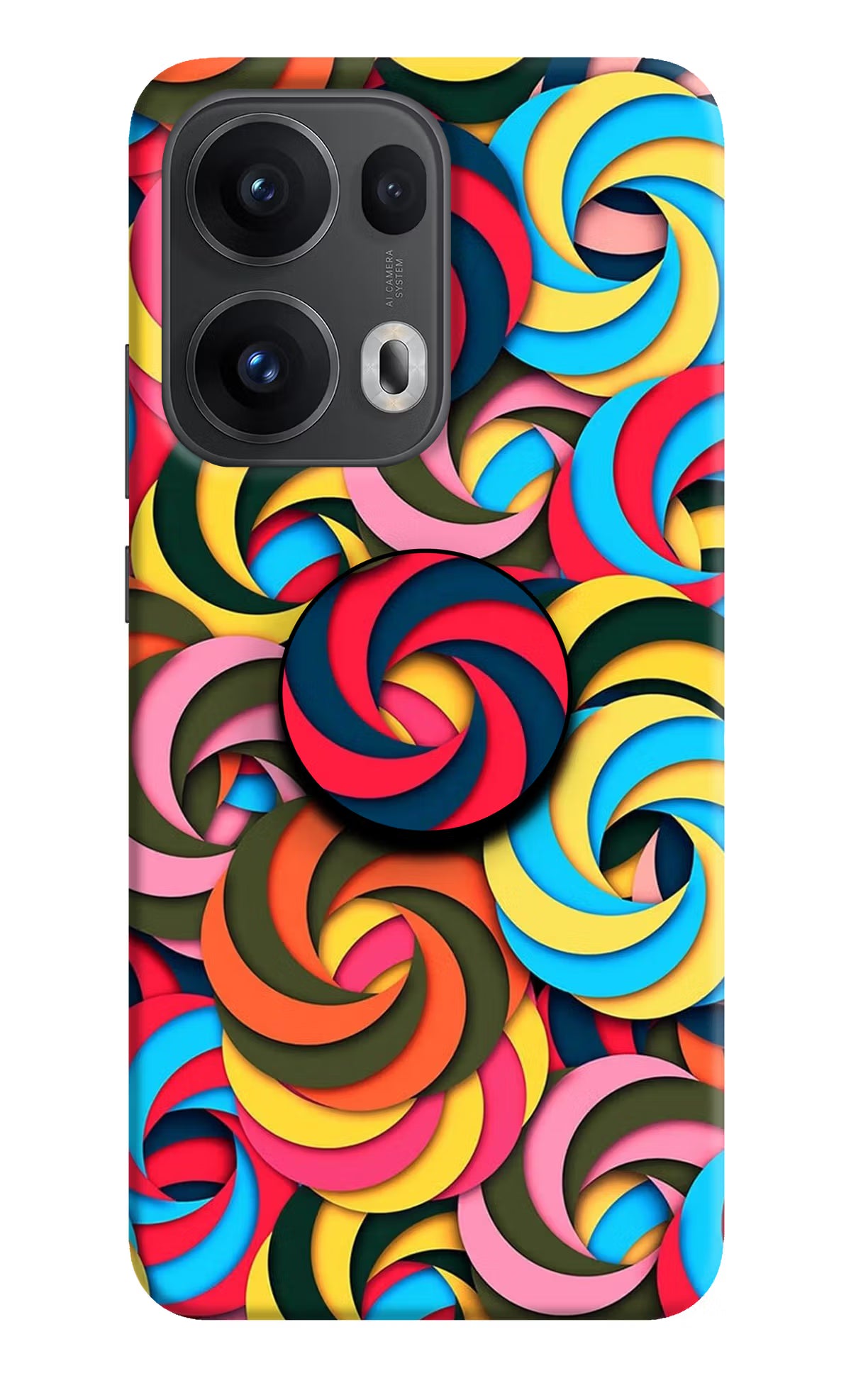 Spiral Pattern Oppo Reno13 Pro 5G Pop Case by Casekaro