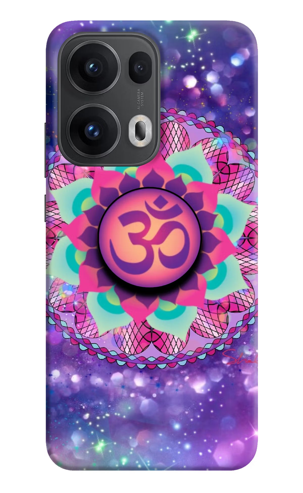 Om Purple Oppo Reno13 Pro 5G Pop Case by Casekaro