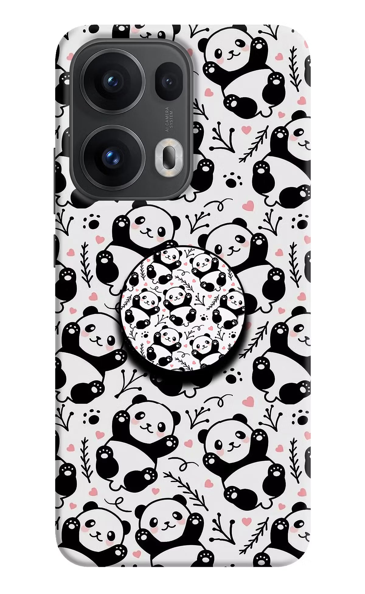 Cute Panda Oppo Reno13 Pro 5G Pop Case by Casekaro