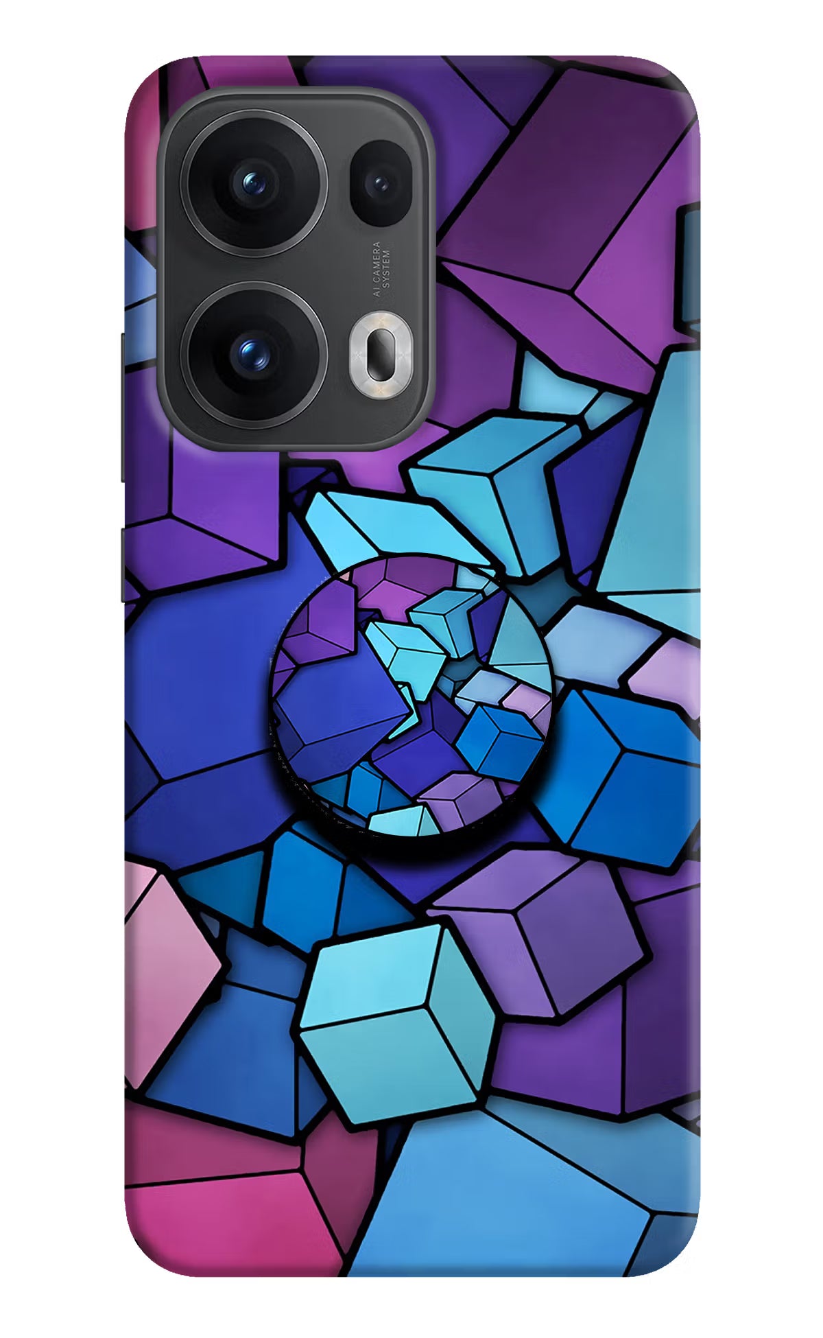 Cubic Abstract Oppo Reno13 Pro 5G Pop Case by Casekaro