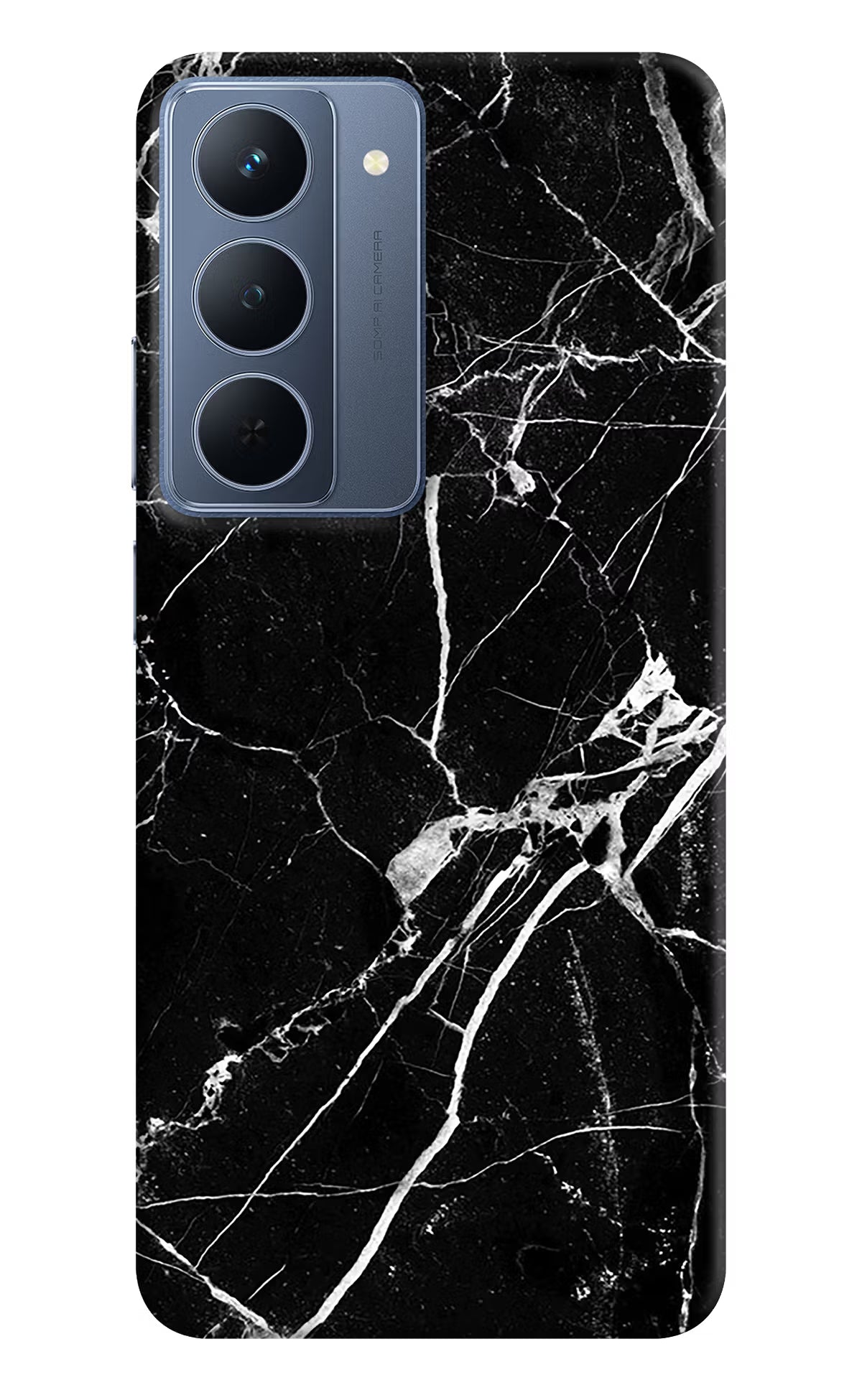 Black Marble Pattern Realme P3x 5G Back Cover