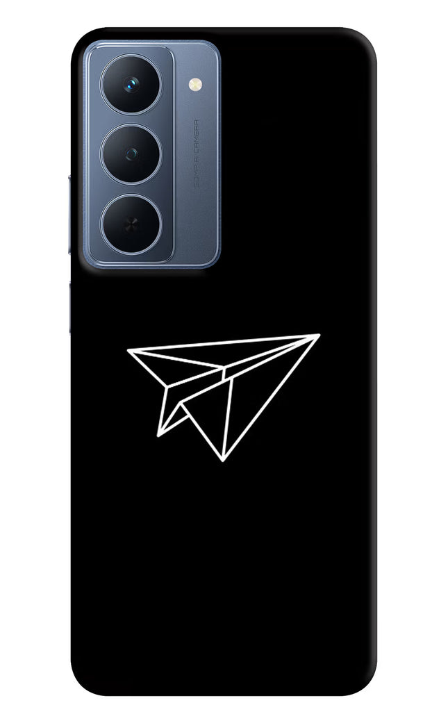 Paper Plane White Realme P3x 5G Back Cover