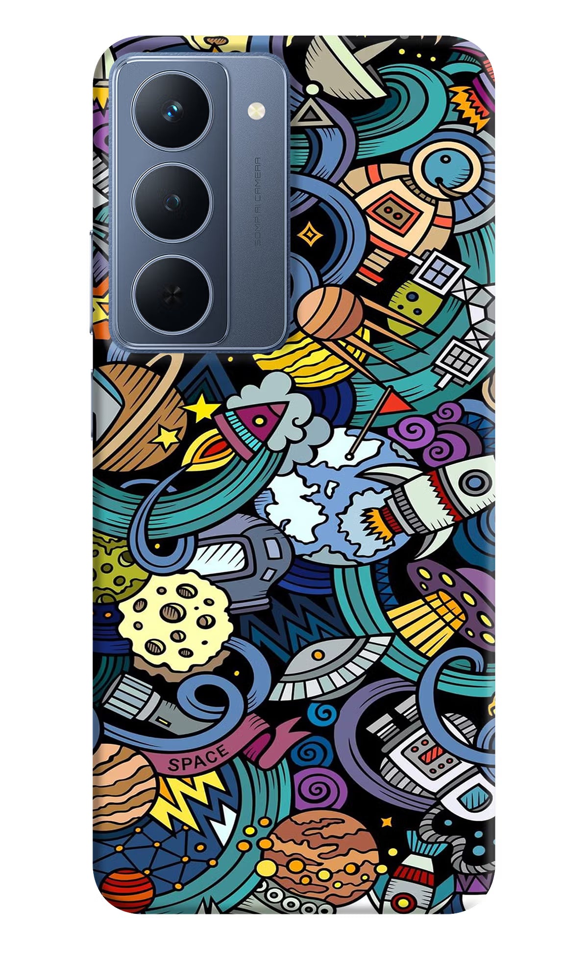 Space Abstract Realme P3x 5G Back Cover