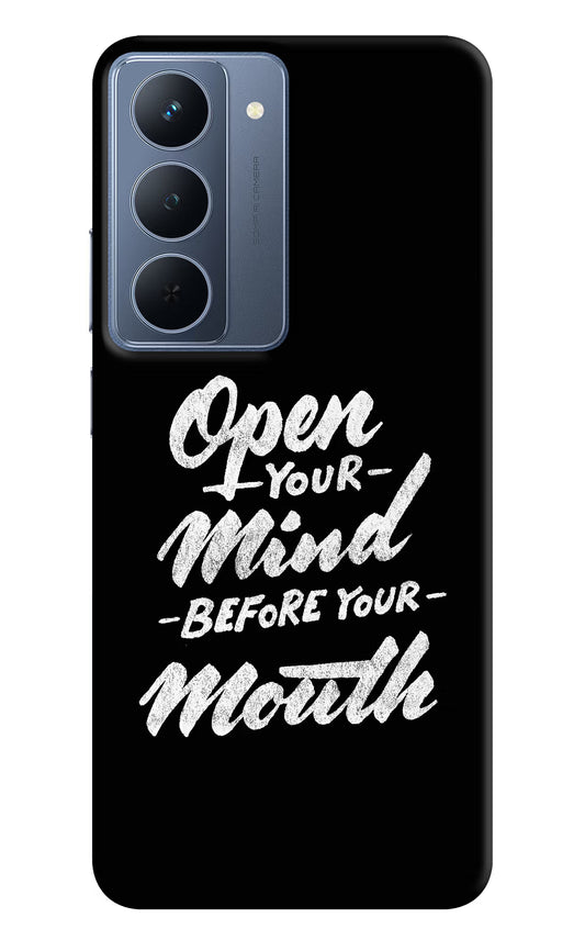 Open Your Mind Before Your Mouth Realme P3x 5G Back Cover