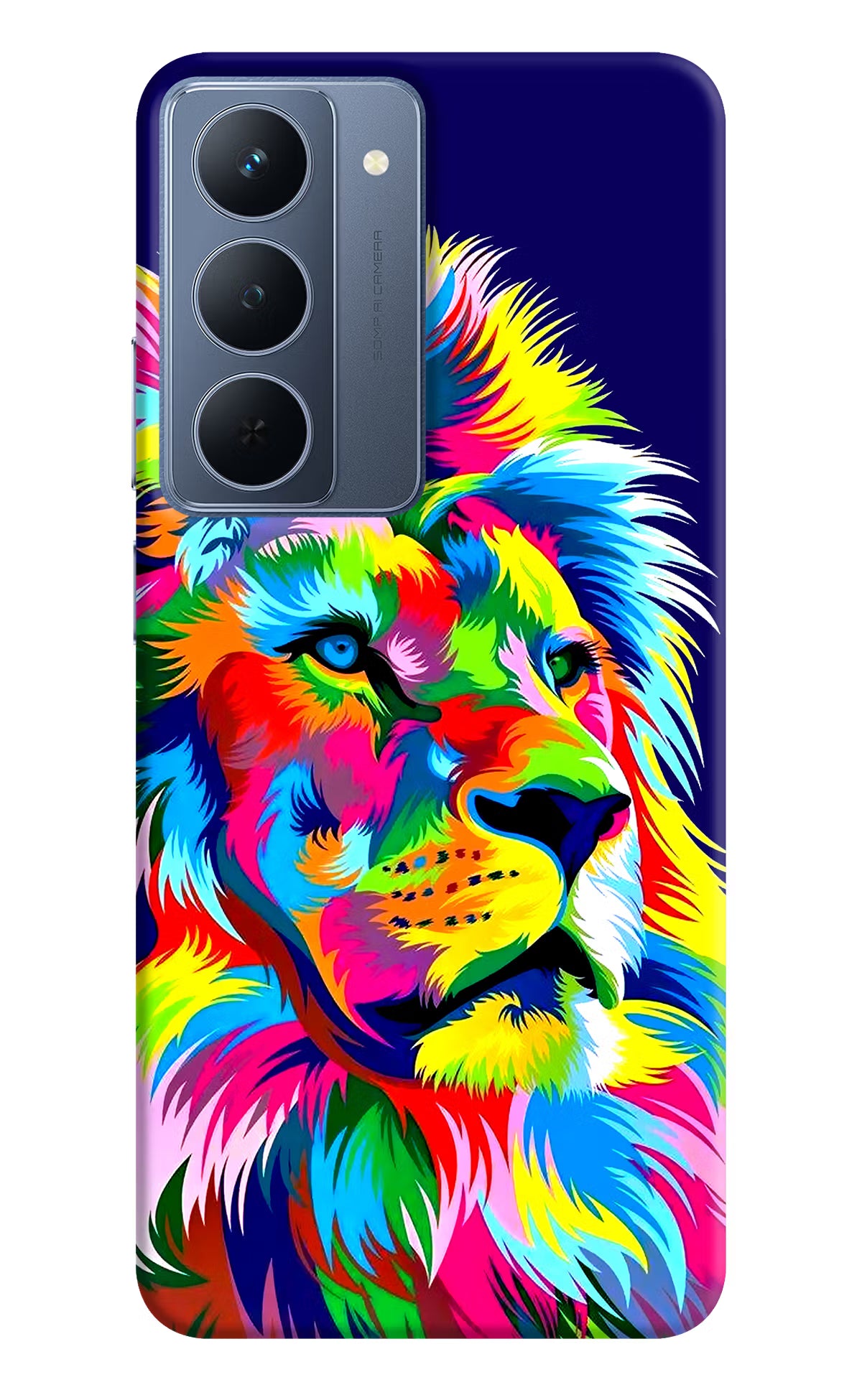Vector Art Lion Realme P3x 5G Back Cover