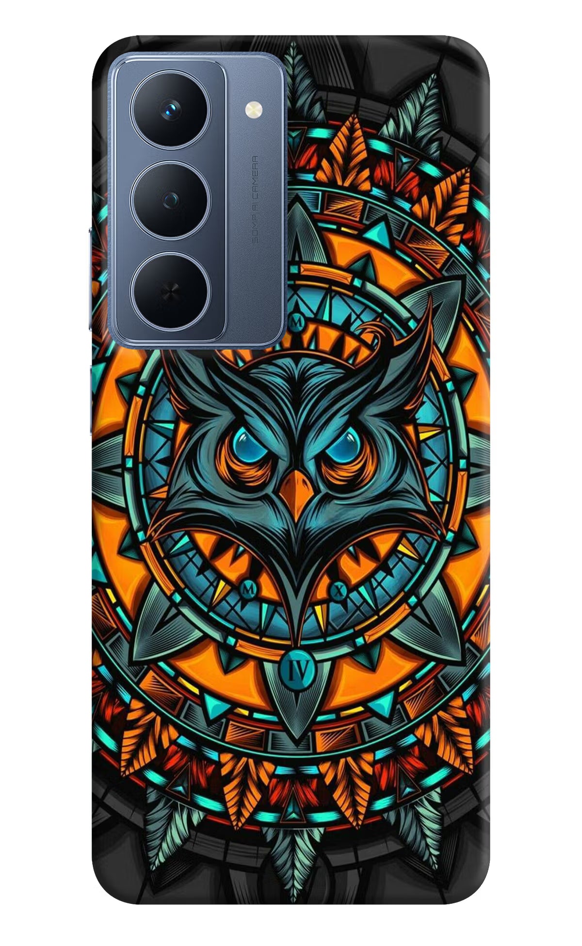 Angry Owl Art Realme P3x 5G Back Cover