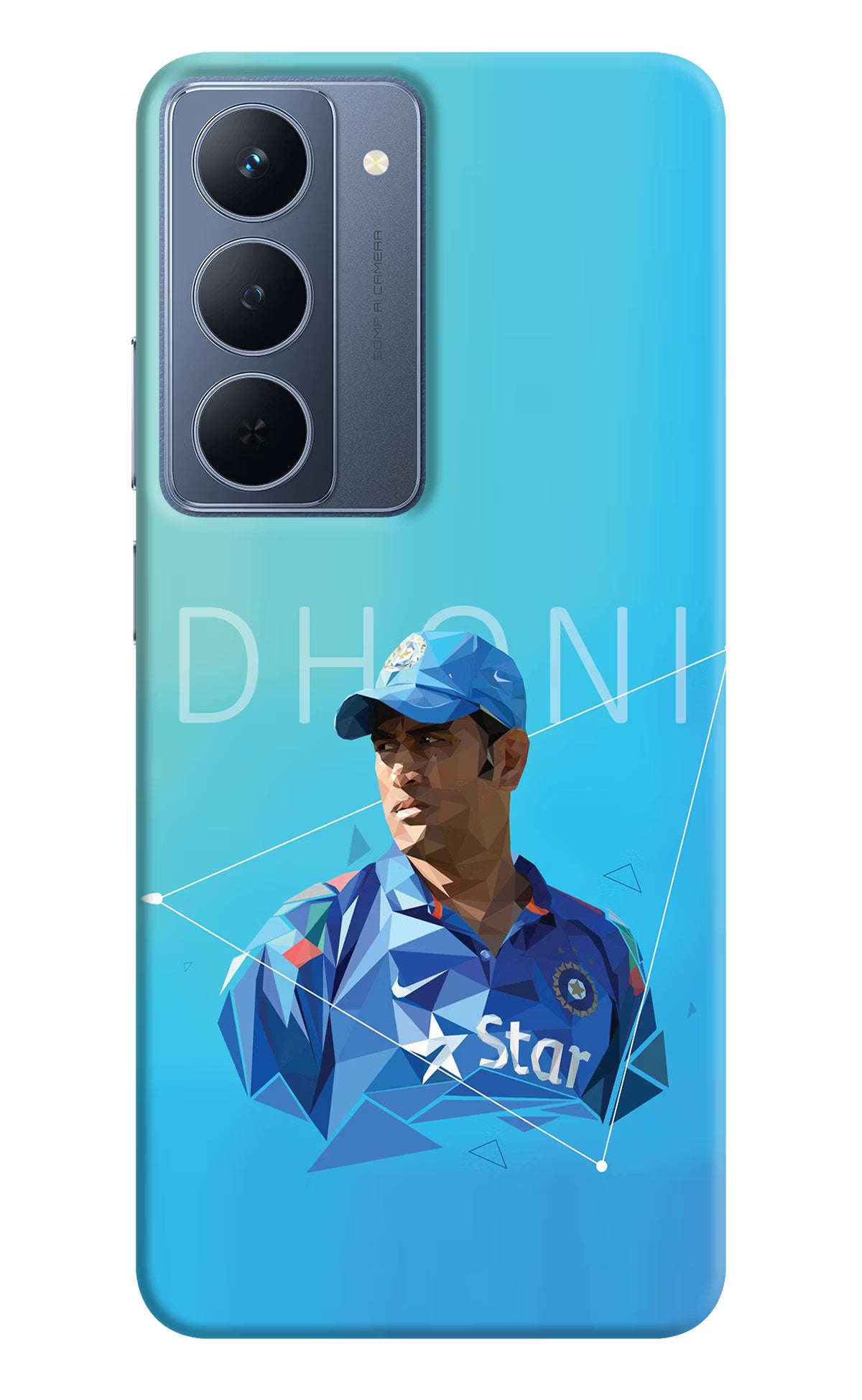 Dhoni Artwork Realme P3x 5G Back Cover