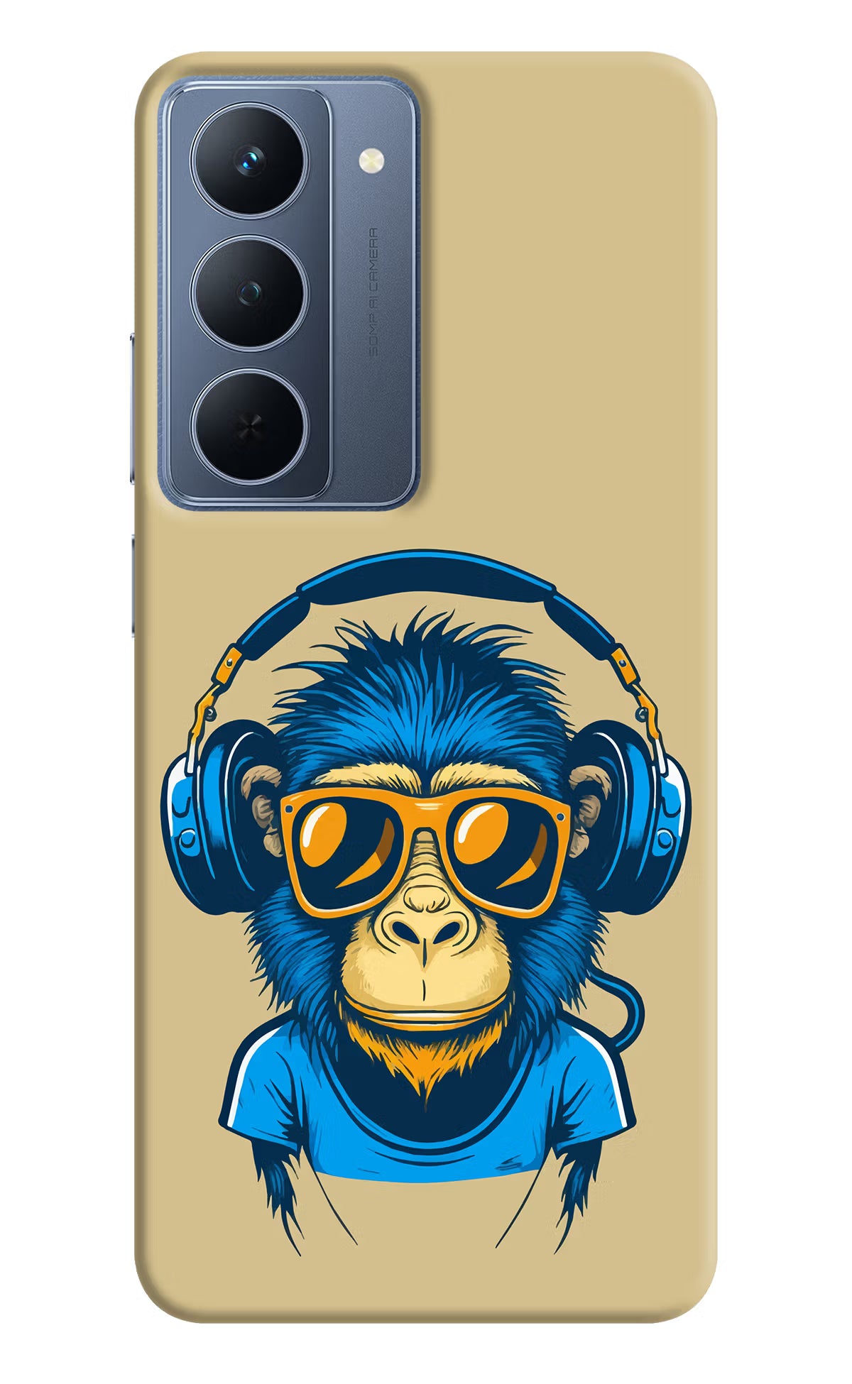 Monkey Headphone Realme P3x 5G Back Cover