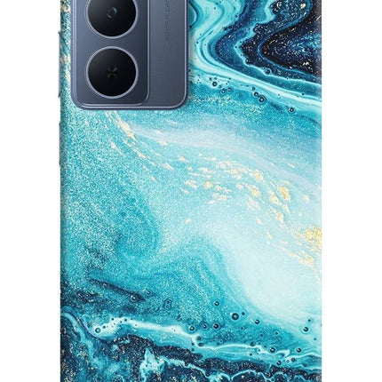 Blue Glitter Marble Realme P3x 5G Back Cover