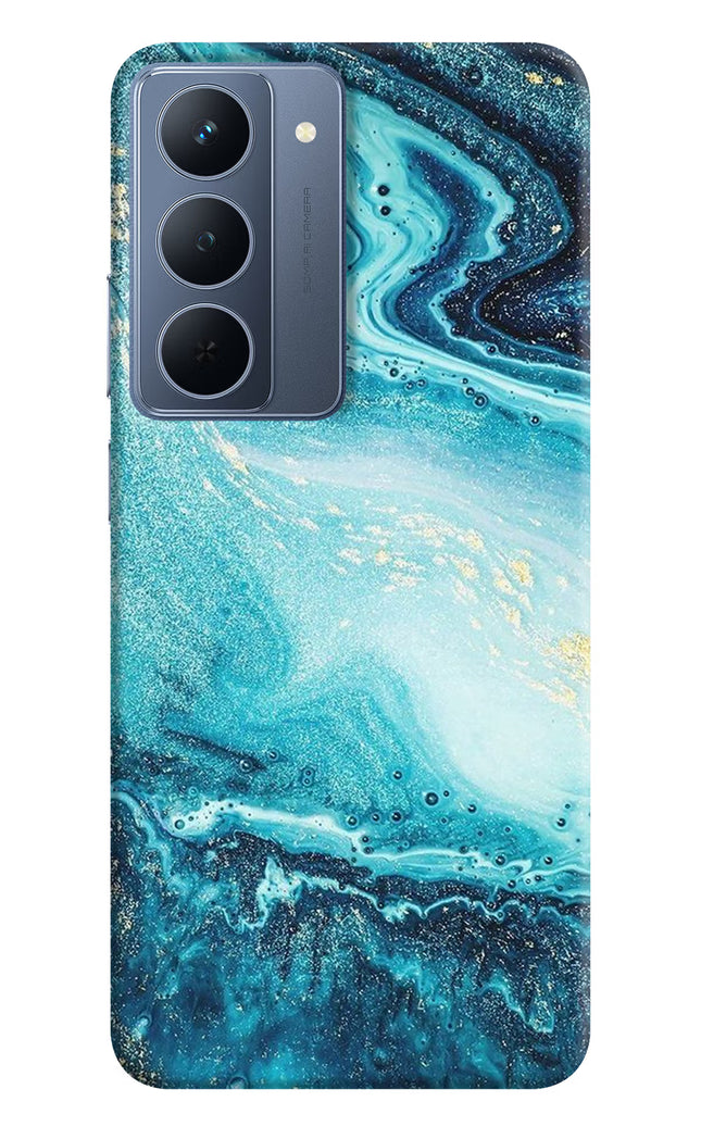 Blue Glitter Marble Realme P3x 5G Back Cover