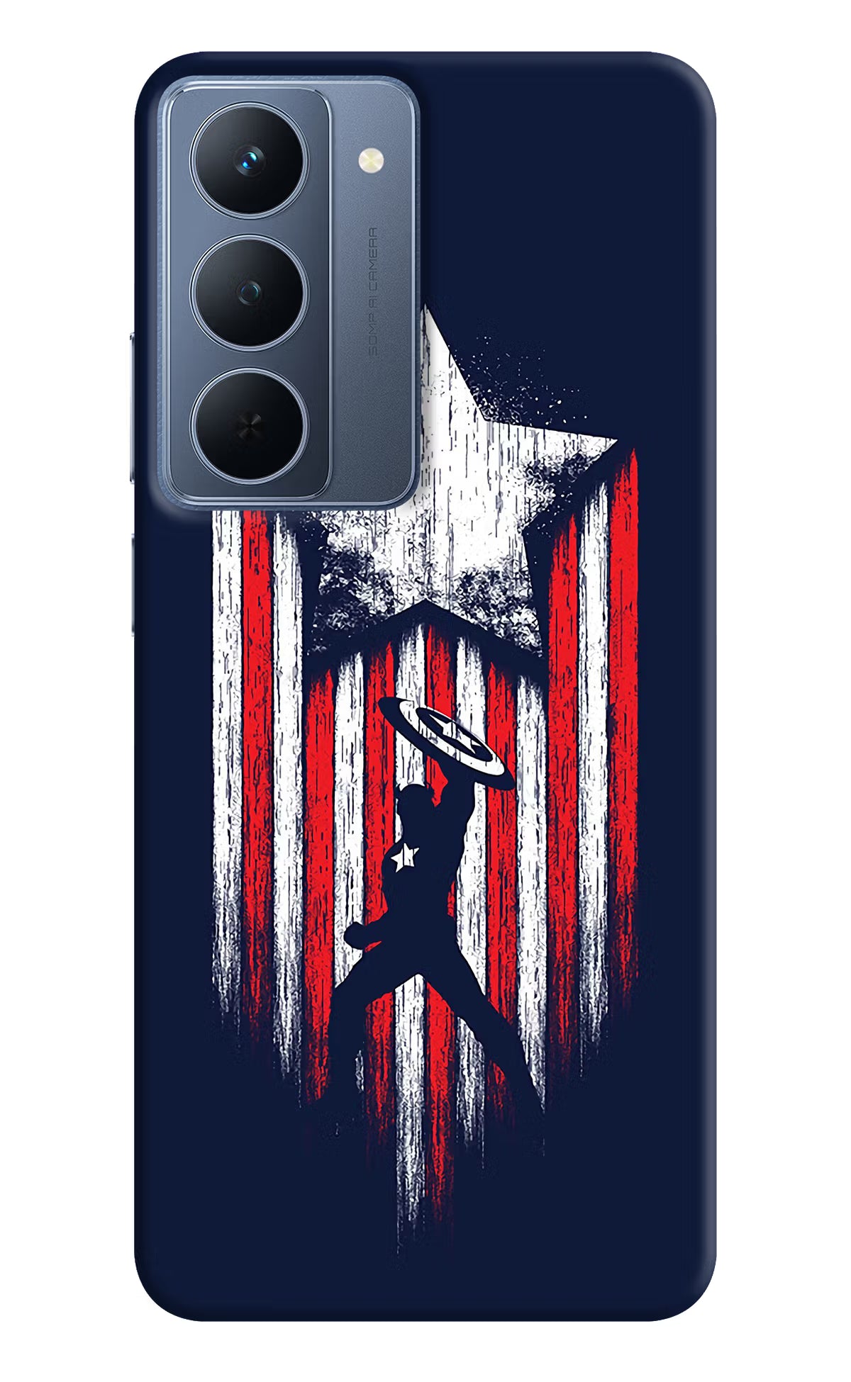 Captain America Marvel Art Realme P3x 5G Back Cover