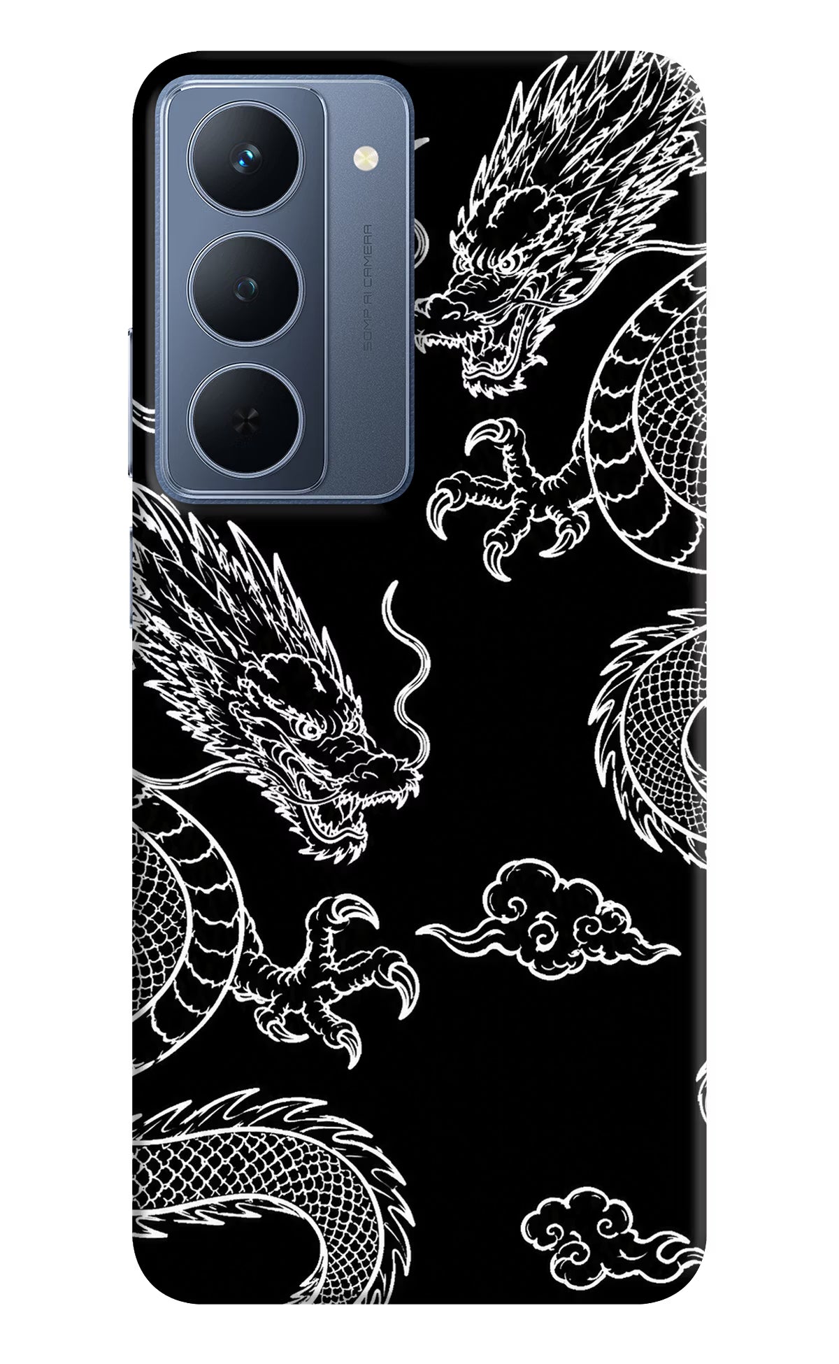 Twin Dragons Realme P3x 5G Hard Case Back Cover by Casekaro