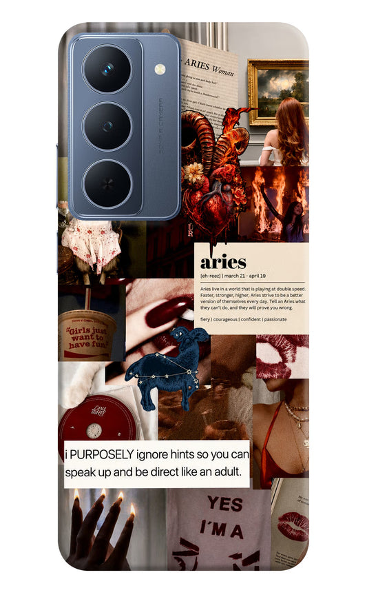 Zodiac Aries Realme P3x 5G Hard Case Back Cover by Casekaro