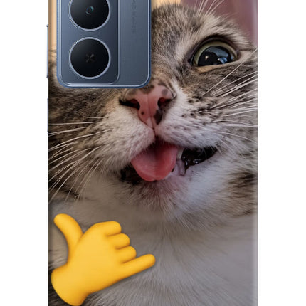 Silly Cat Call Realme P3x 5G Hard Case Back Cover by Casekaro